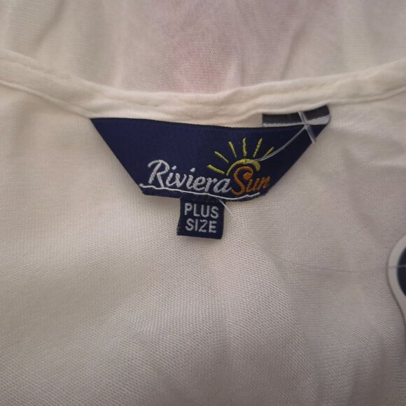 Womens American Flag Sheer Swimsuit Cover Dress Plus OS Patriotic Beachwear - Picture 4 of 6